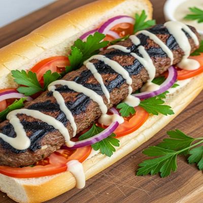ساندويتش كفتة وسط