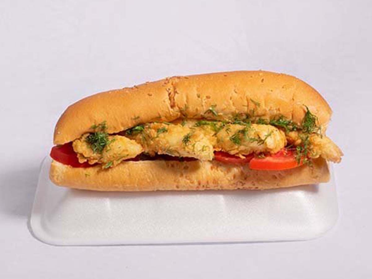shrimp kofta sandwich