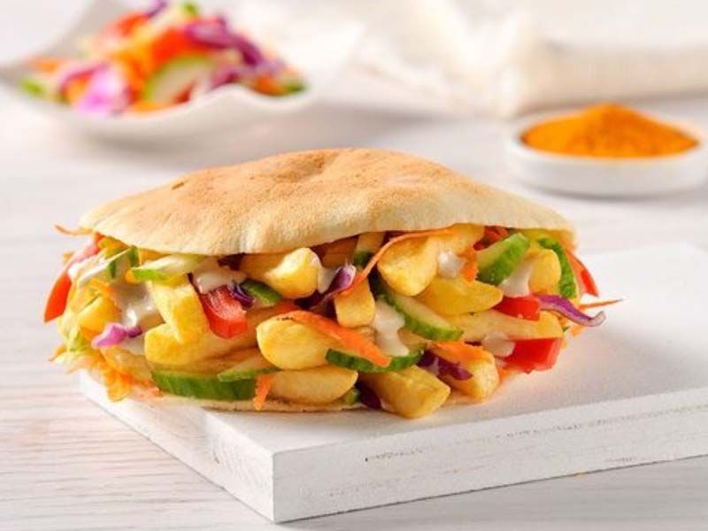 Potatoes With Eggs Sandwich
