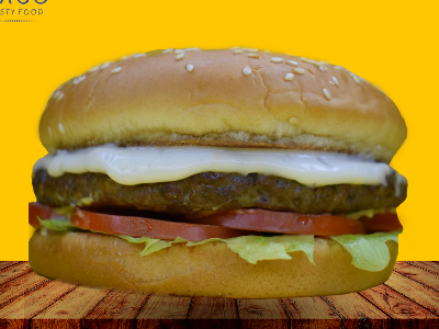 Plain Beef Burger Sandwich