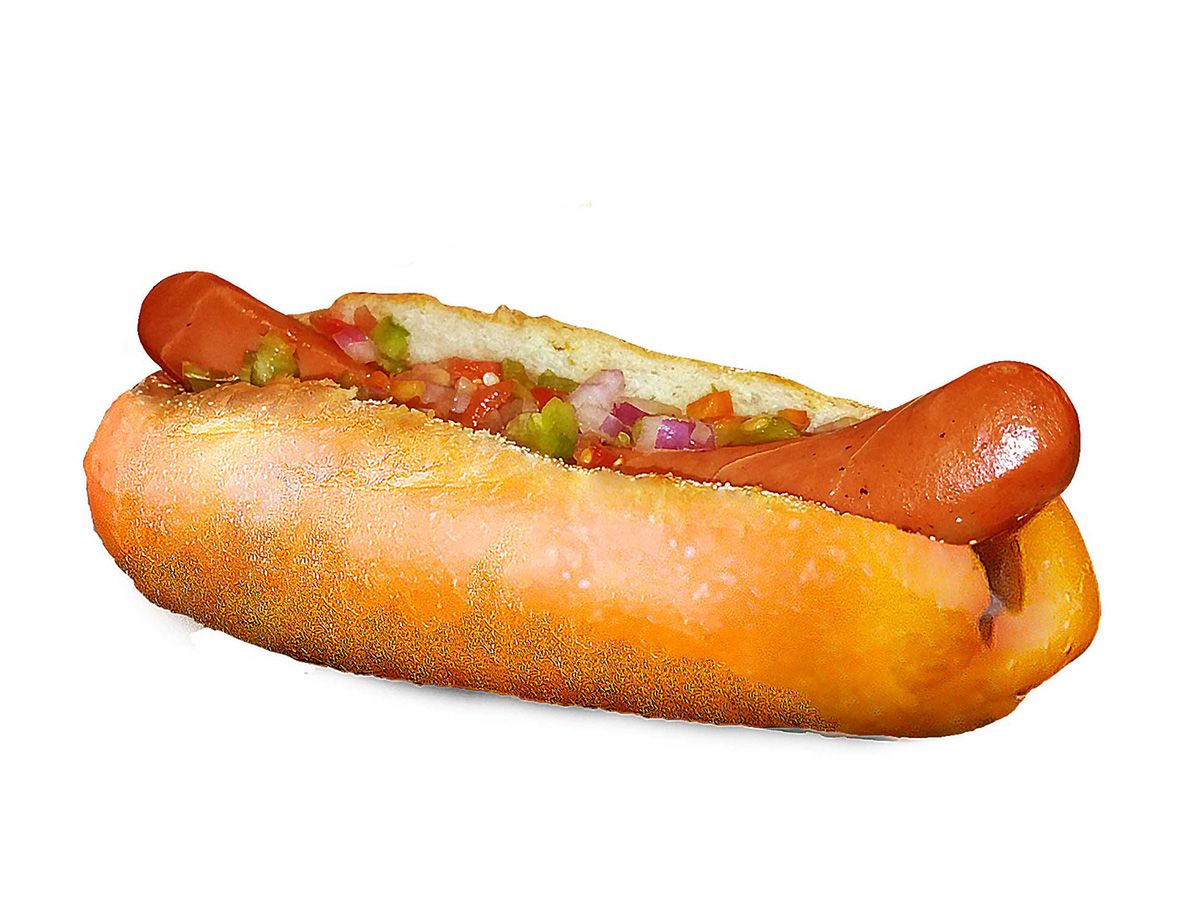 Classic hot dog sandwich