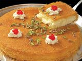Kunafa with Qeshta