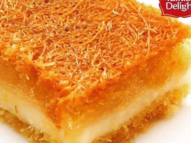 Kunafa with cream