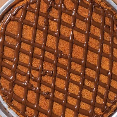 Medium Konafa on charcoal With Nutella