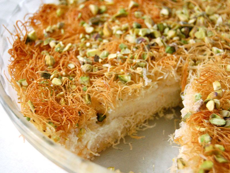 Konafa With Coconut And Raisin