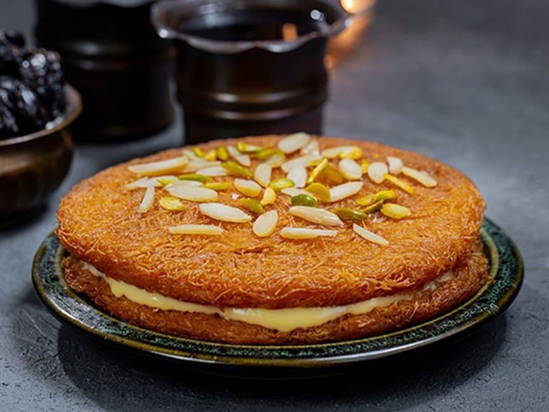 Turkish Konafa With Nuts