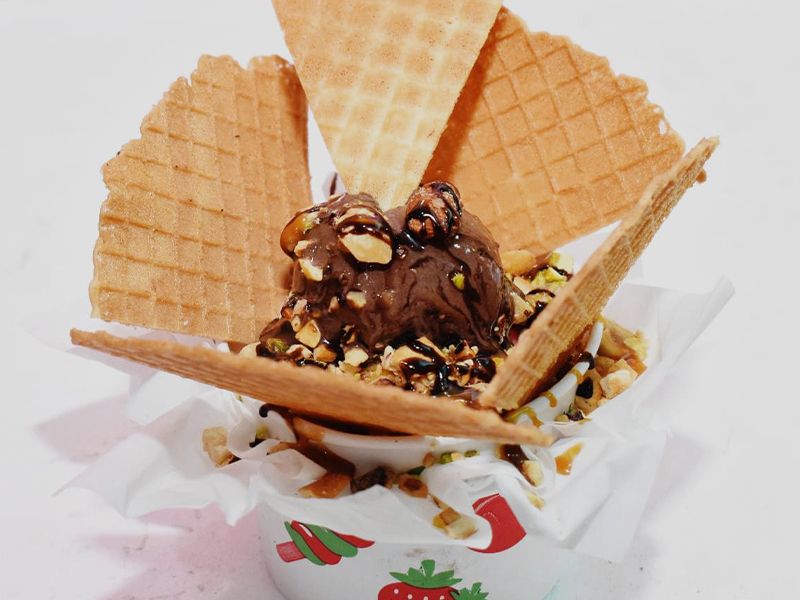 Ice Cream With Nuts
