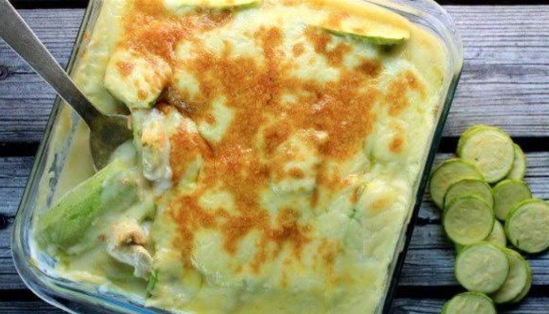 Zucchini Bechamel With Minced Meat