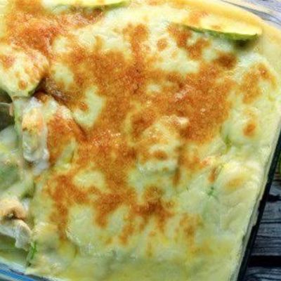 Zucchini Bechamel With Minced Meat