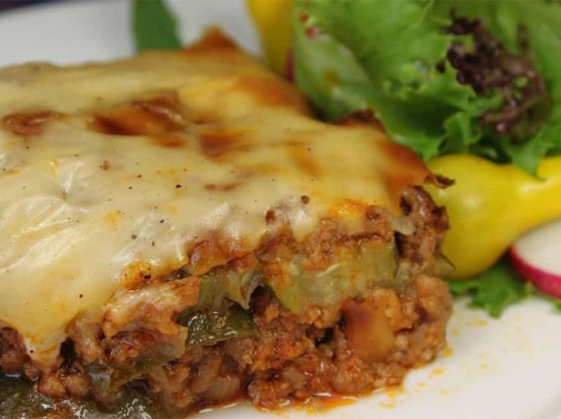 Bechamel Zucchini with Minced Meat