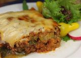 Zucchini With Minced Meat And Bechamel Casserole