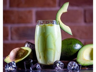 Avocado With Fruits Cocktail