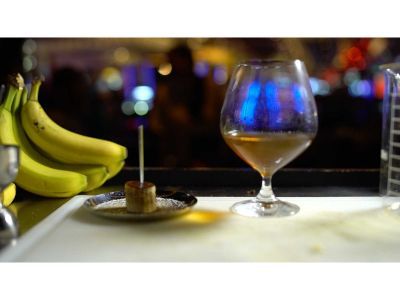 Red Bull With Banana Cocktail