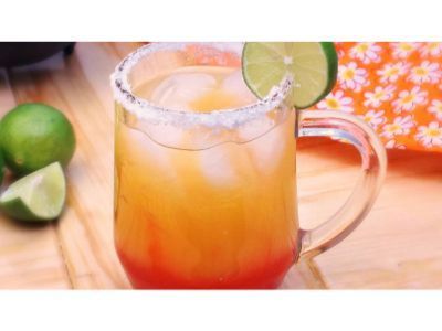 Sunrise With Banana Cocktail
