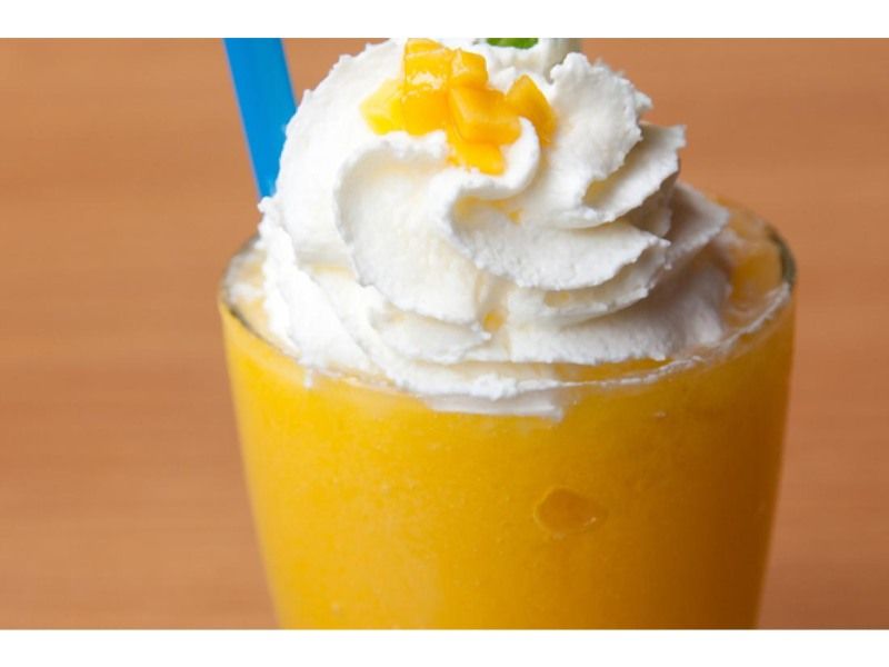 Cantaloupe With Mango And Vanilla Ice Cream