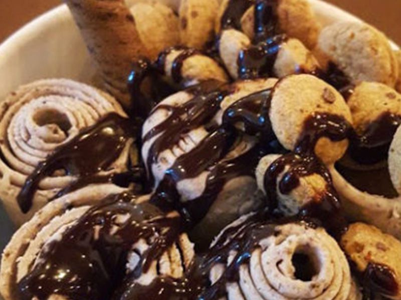 cookies ice cream roll
