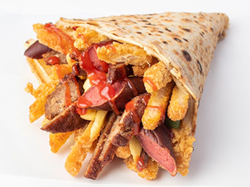 sausage crepe