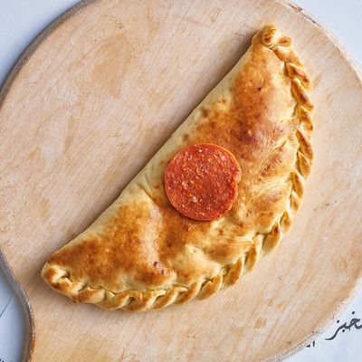 Kiri with pepperoni manoushe