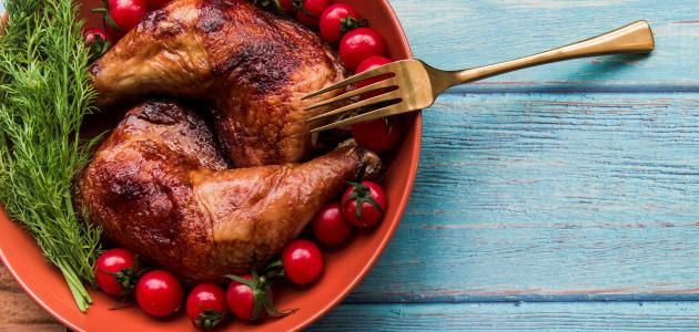 Quarter Grilled Chicken With Bread