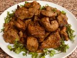 Clear veal kebab