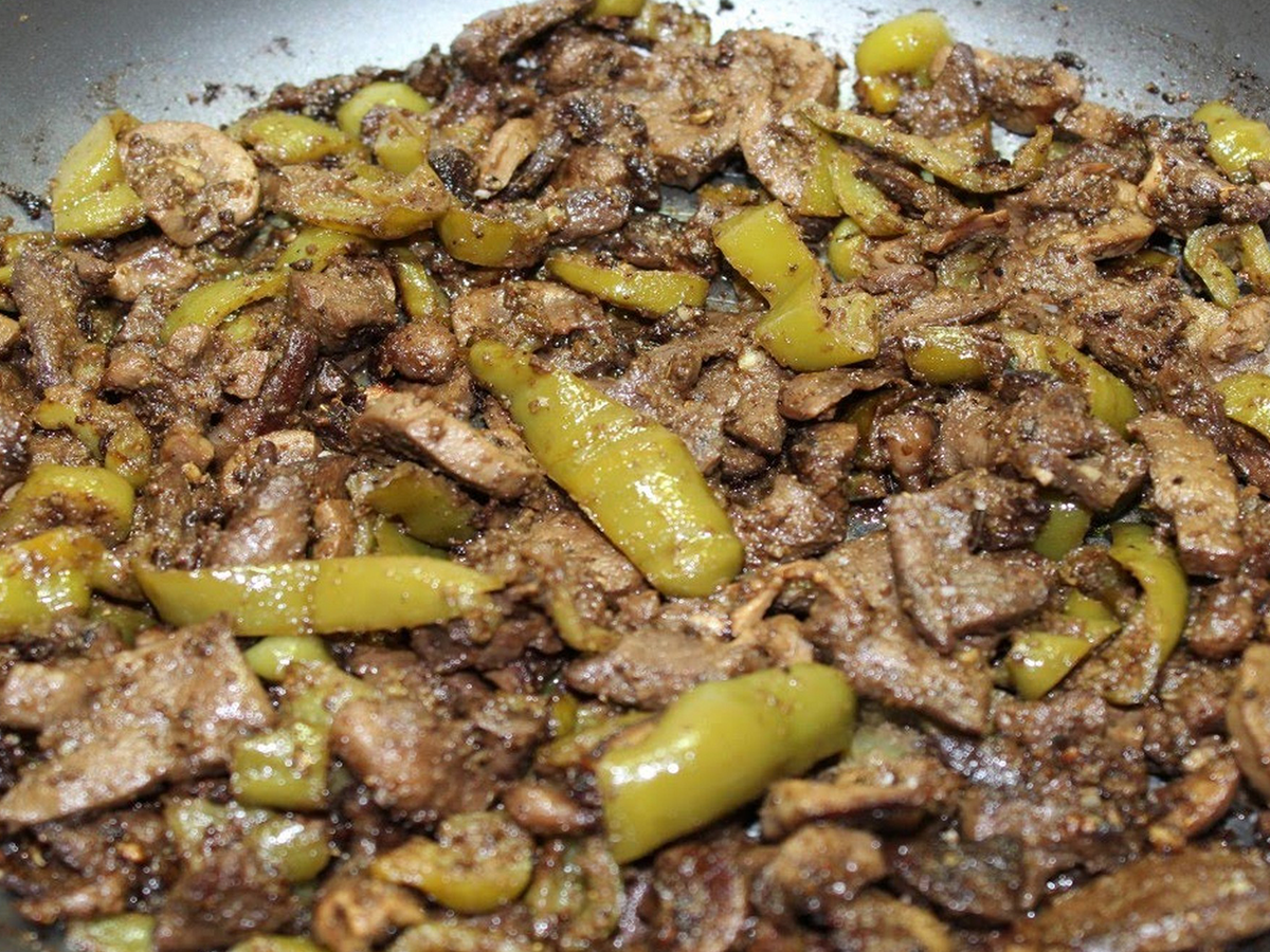 grilled beef liver