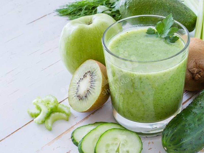 Kiwi Juice With Milk