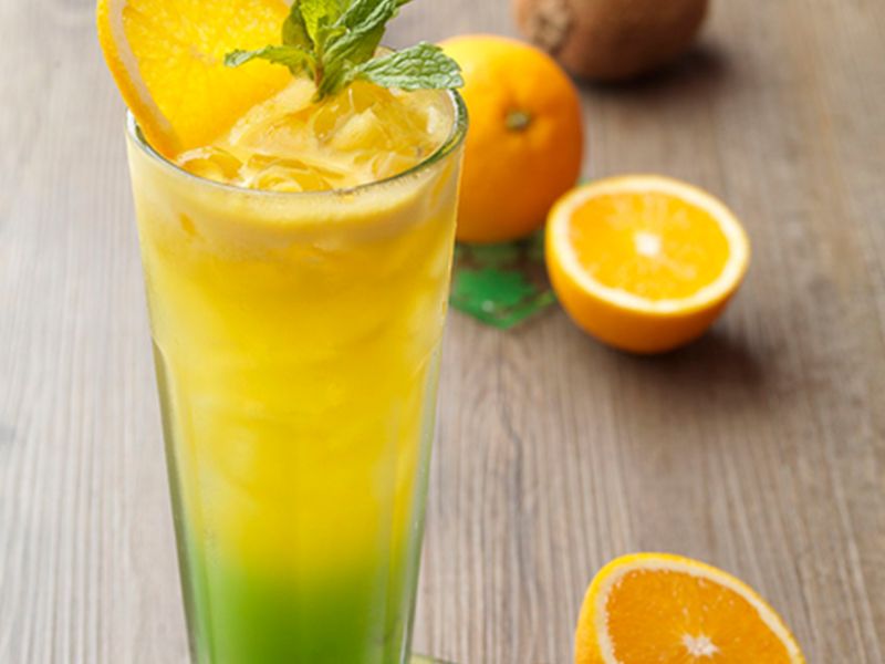 Kiwi With Orange Juice