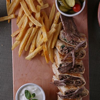 Arabic Meat Shawarma sandwich