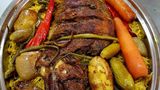 Meat Madfoun With Vegetables