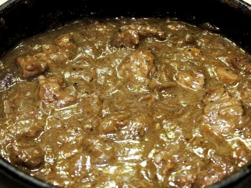 Onion With Meat Casserole