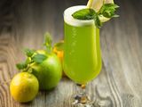 Fresh Lemon With Mint Juice