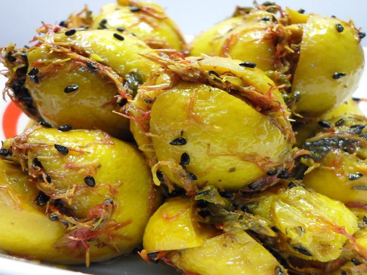 Pickled Lemons with Safflower