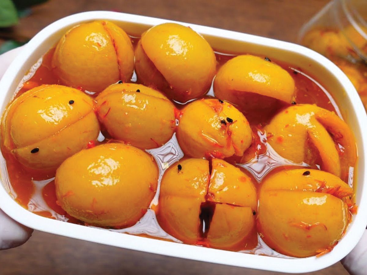 Pickled Lemons with Safflower
