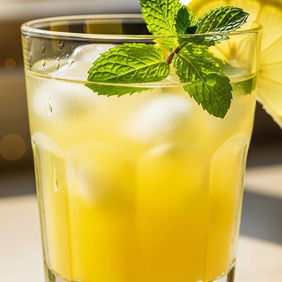 Fresh Lemon Mint Juice