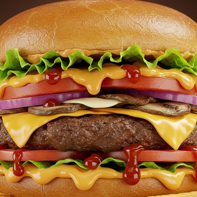 Mushroom Beef Burger