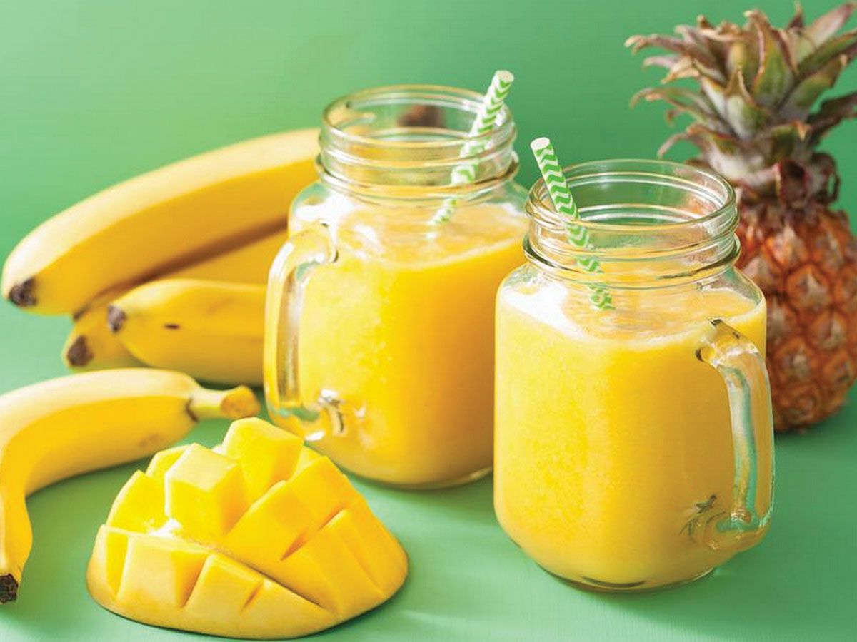 Mango pineapple cocktail