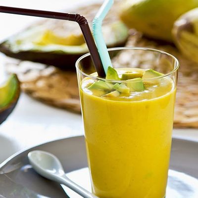 Mango with avocado juice