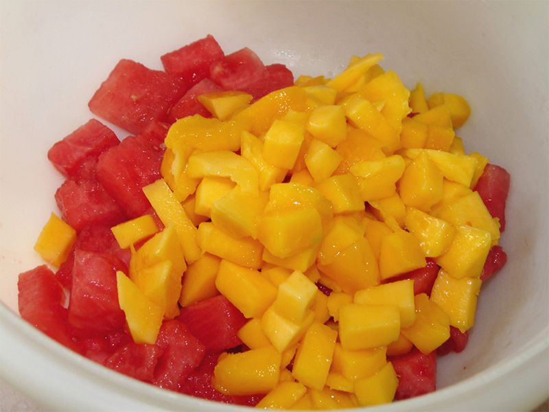 Mango With Watermelon Juice