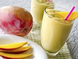 Mango with Strawberry and Banana Cocktail