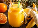 Mango With Banana Juice