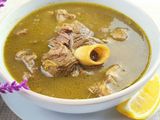 Meat yellow broth soup