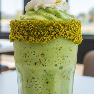 Mastic and Pistachio Milkshake