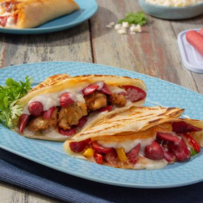 Mushroom And Sausage Crepe