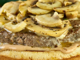 Mushroom Beef Burger Sandwich