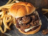 Mushroom Burger Sandwich