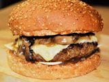 Beef Burger With Mushroom Sandwich