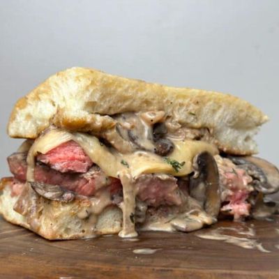 Mushroom Beef Sandwich