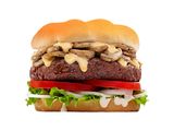Mushroom land beef Burger