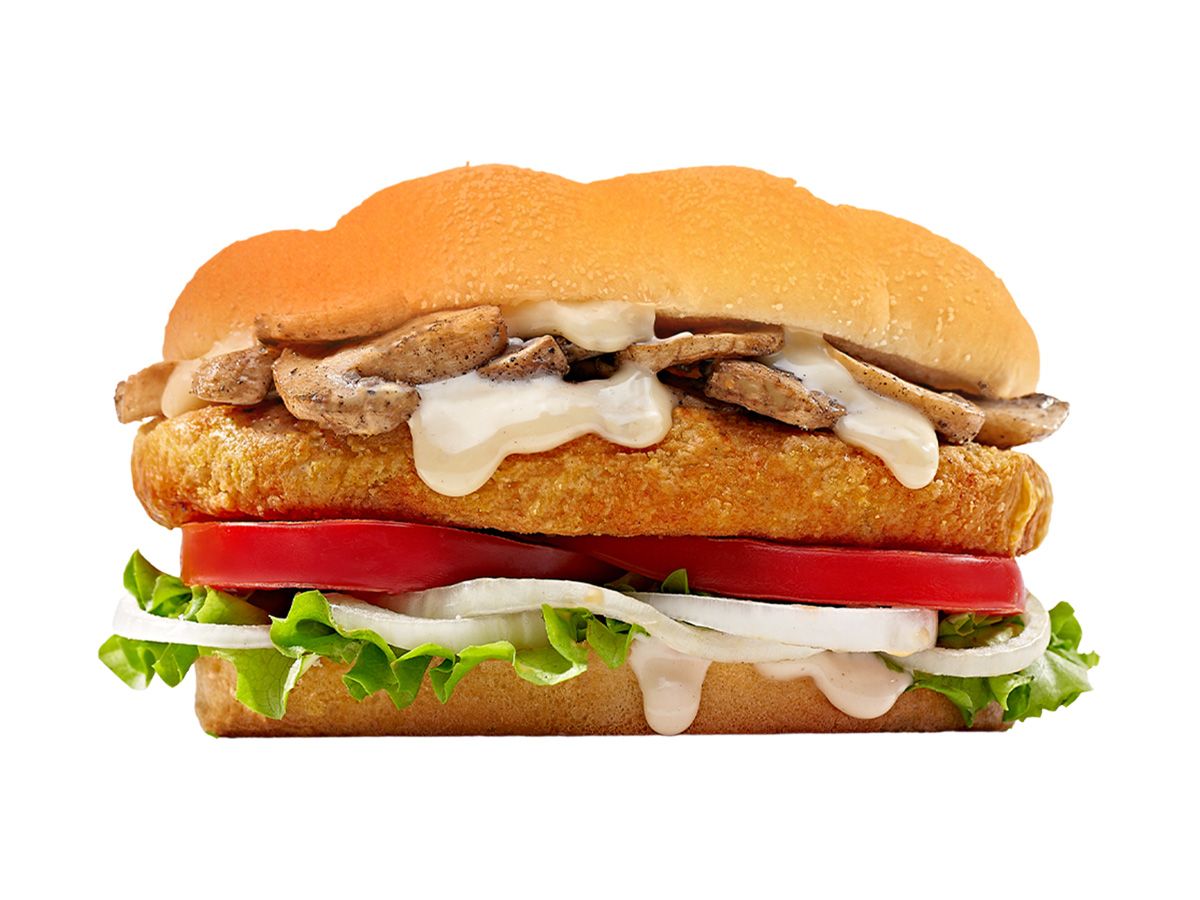 Mushroom Land Chicken Burger