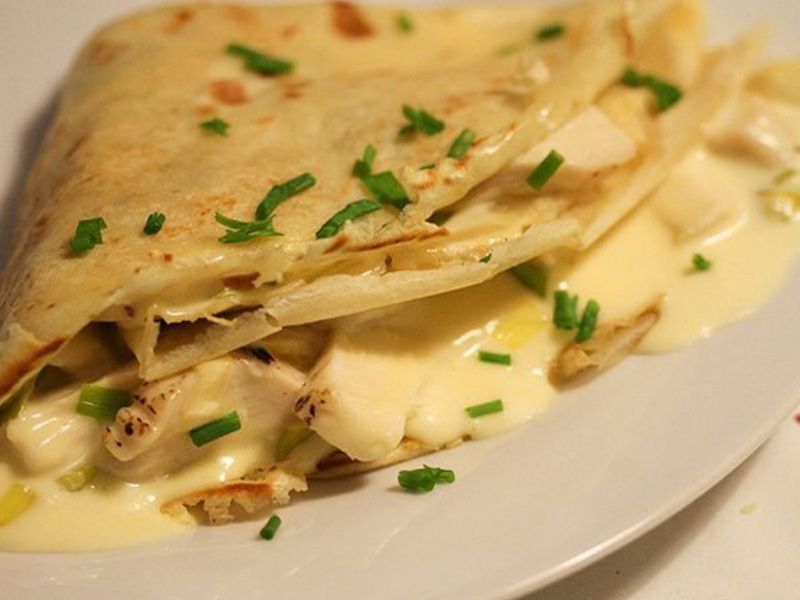 mix cheese crepe